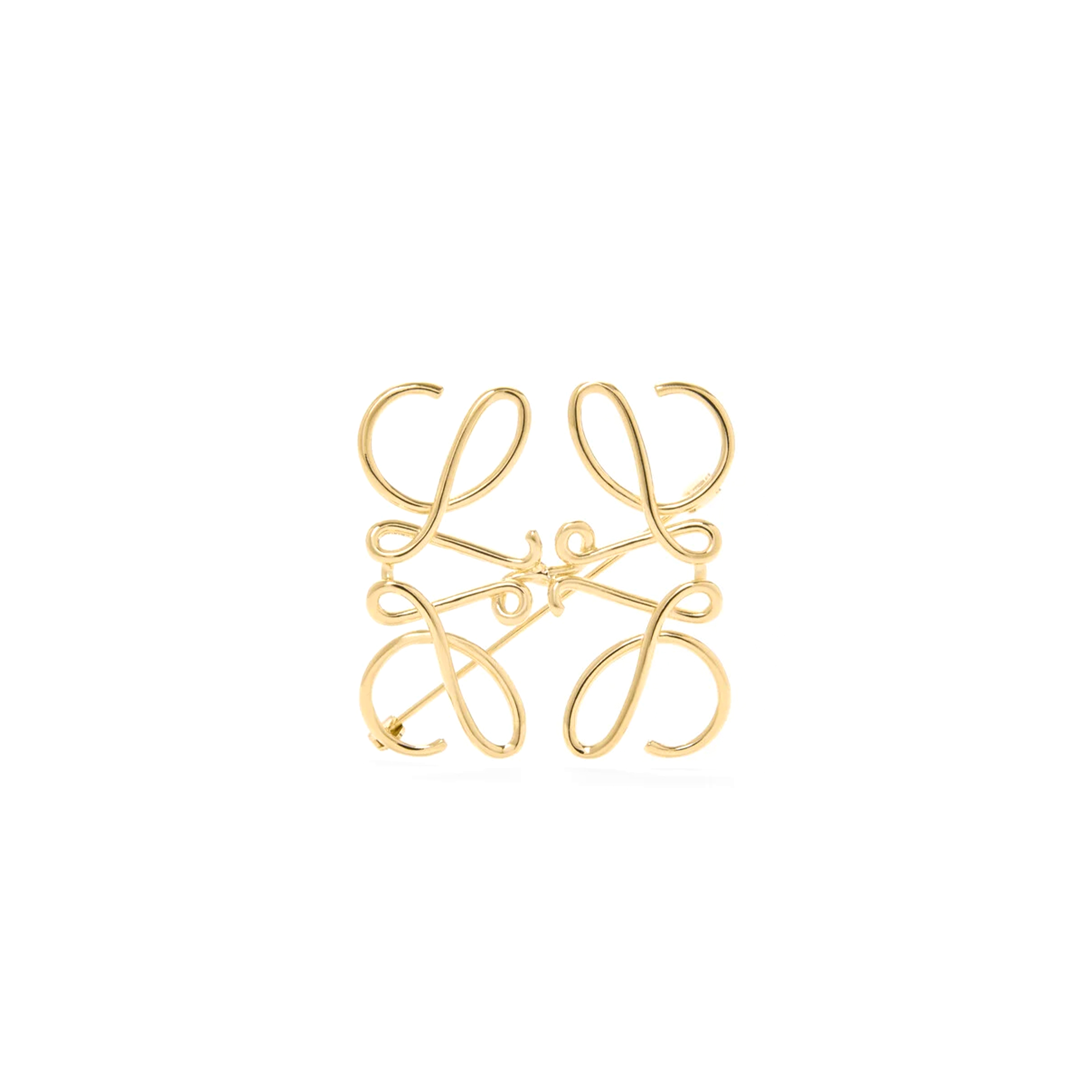 LOEWE ANAGRAM BROOCH IN METAL CIL0009803131 LOEWE ANAGRAM BROOCH IN METAL CIL0009803131